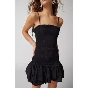 En Saison - En Saison Concorde Smocked Mini Dress - Black - Size S
